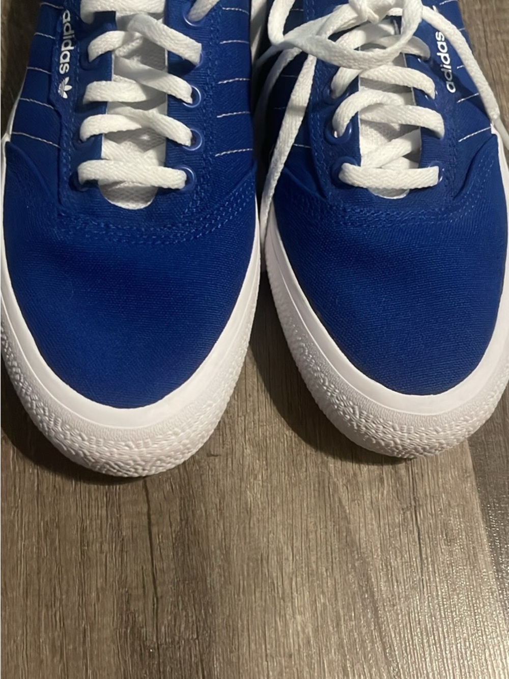 adidas Royal Blue and White Low-Top Sneakers - Picture 5 of 5